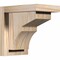 Ekena Millwork Monterey Smooth Corbel w/Backplate, Douglas Fir, 5 1/2"W x 8"D x 8"H COR06X08X08MON01SDF - alternate 1